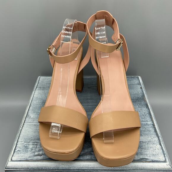 NEW Nordstrom Women’s Noanita-Lea Block Heel Sandals Tan Size 11M - Picture 3 of 10